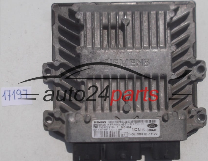 Μονάδα Ελέγχου Κινητήρα FORD FIESTA 1.4 TDCI SIEMENS 5WS40241B-T, 5WS40241BT, 6S61-12A650-AB, 6S6112A650AB 1CMB