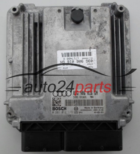 MOTORSTEUERGERÄT ECU STEUERGERAT AUDI A4 2.0 TDI BOSCH 0 281 012 113,  03G 906 016 GN