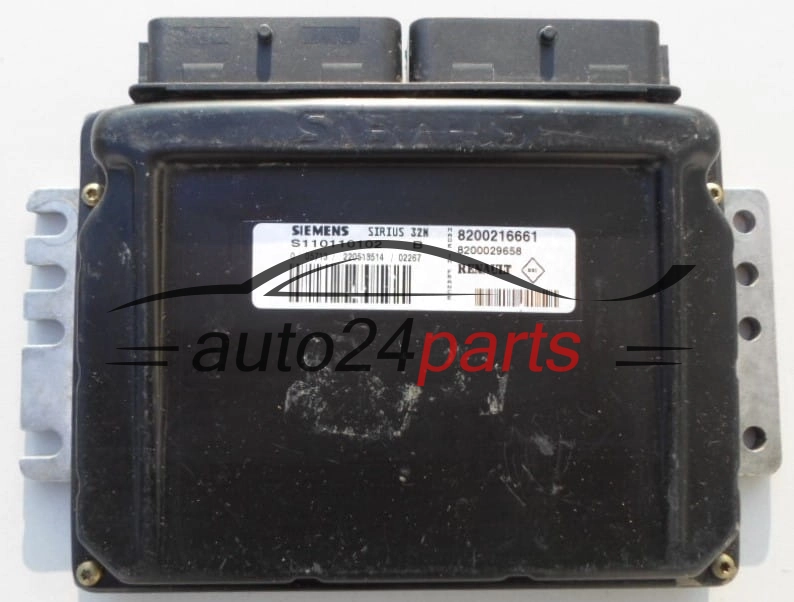 Centralina do motore RENAULT 1.4 SIEMENS S110110102 B,  8200216661, 8200029658