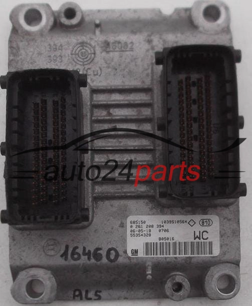 MOTORSTEUERGERÄT ECU STEUERGERÄT OPEL CORSA TIGRA Z14XEP BOSCH 0 261 208 394, 0261208394, 55354328 WC