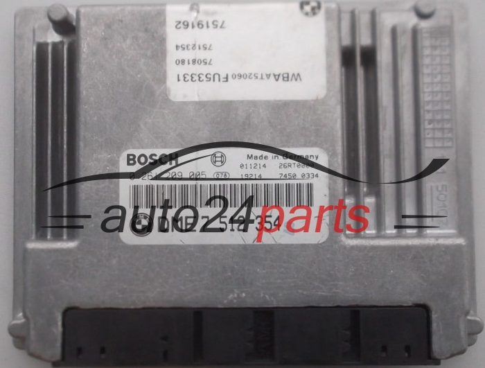 Μονάδα Ελέγχου Κινητήρα BMW E46 318 2.0 BOSCH 0 261 209 005, DME 7 512 354
