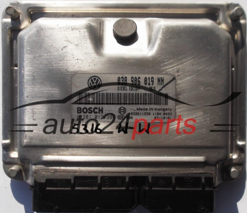 ECU CENTRALITA DE MOTOR VW VOLKSWAGEN NEW BEETLE 1.9 TDI BOSCH 0281012391, 0 281 012 391, 038906019NN, 038 906 019 NN
