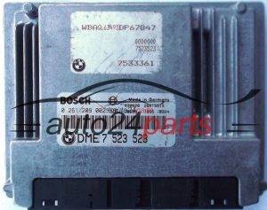 ECU CENTRALITA DE MOTOR BMW E65 735 745 BOSCH 0261209002, 0 261 209 002, DME 7523523, 7 523 523, DME7523523 