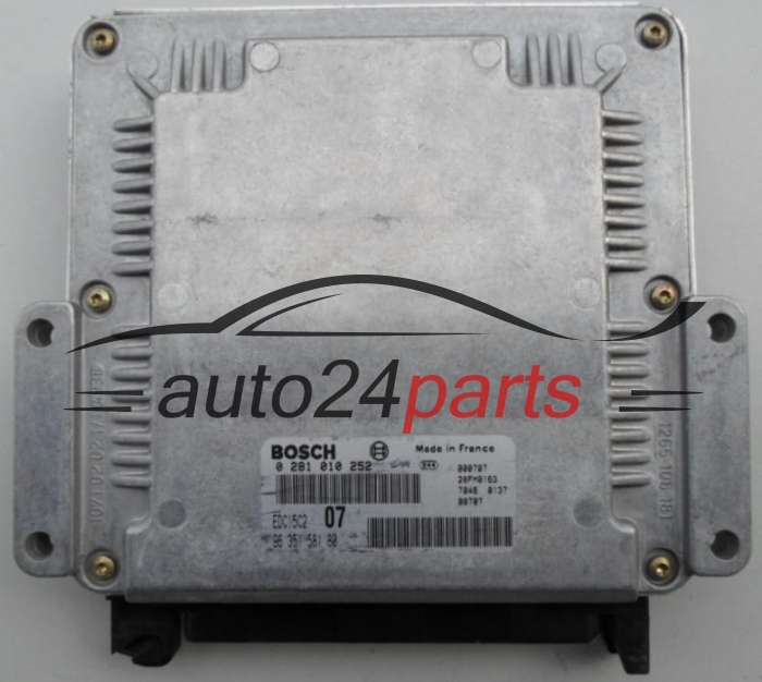 MOTORSTEUERGERÄT ECU STEUERGERÄT  PEUGEOT 307 2.0 HDI BOSCH 0 281 010 252,  96 351 581 80