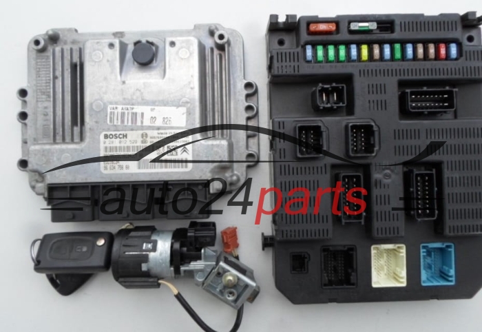 CITROEN C3, PEUGEOT 207 1.4 HDI, BOSCH 0 281 012 529, 0281012529, EDC16C34, 96 634 758 80, 9663475880 -