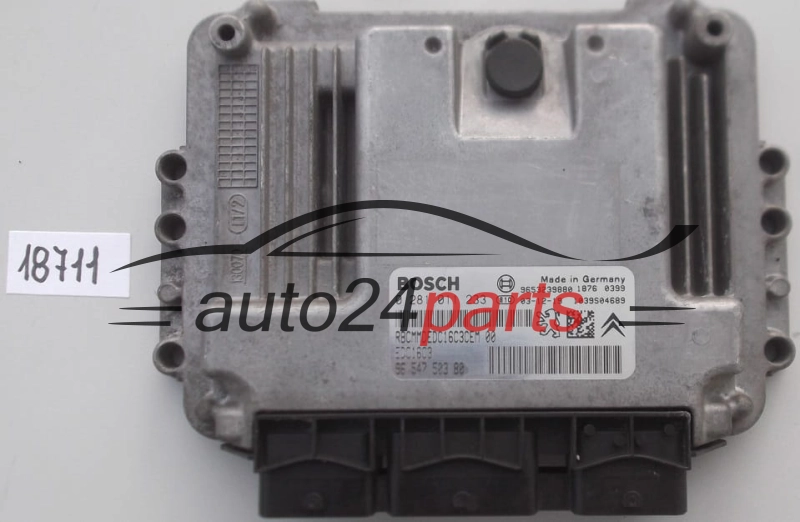 KOMPUTER STEROWNIK SILNIKA CITROEN PEUGEOT 1.6 HDI BOSCH 0 281 011 233, 0281011233, 96 547 503 80