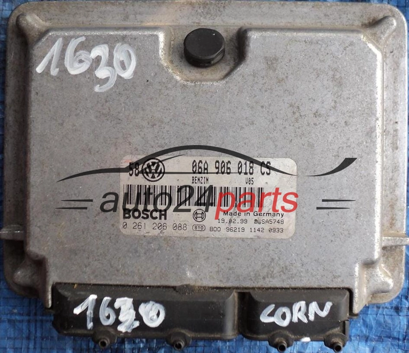 KOMPUTER STEROWNIK SILNIKA VW VOLKSWAGEN GOLF BORA 2.0 AQL 06A906018CS, 06A 906 018 CS, BOSCH 0261206088, 0 261 206 088 
