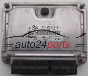 KOMPUTER STEROWNIK SILNIKA VOLKSWAGEN GOLF BORA 1.9 TDI ARL BOSCH 0 281 010 744, 0281010744, 038 906 019 FE, 038906019FE, EDC15P+  - 