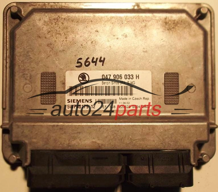 ECU ENGINE CONTROLLER SKODA FABIA 1.4 MPI AQW 047906033H, SIEMENS 5WP40179