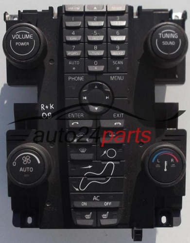 PANEL STEROWANIA RADIEM KLIMATRONIKIEM VOLVO 30739250 / 07WC27-1 - R+K08