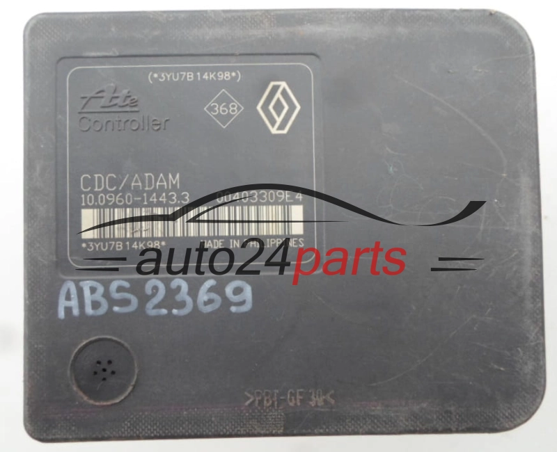 Αντλία αβς RENAULT LAGUNA ESPACE P5CT2AAY7, ATE 10.0206-0323.4, 10020603234, 8200 426 953, 8200426953, 10.0960-1443.3, 10096014433