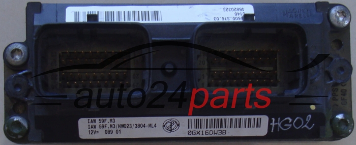 MOTORSTEUERGERÄT ECU STEUERGERÄT FIAT PUNTO II 1.2 Magneti Marelli IAW 59F.M3