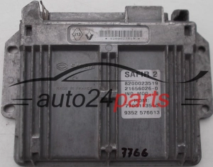 CENTRALINA MOTORE RENAULT TWINGO 1.2, SAFIR 2, 8200023519, 21656026-0, 216560260, HOM7700113510, 9352 576613, 9352576613
