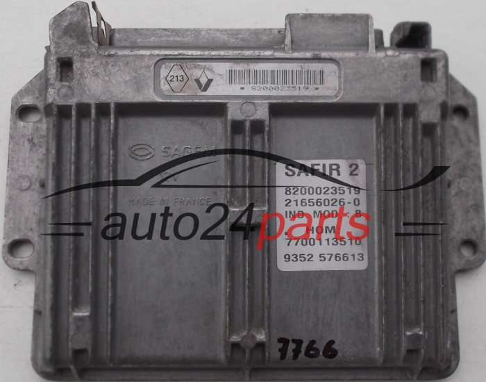 CENTRALINA MOTORE RENAULT TWINGO 1.2, SAFIR 2, 8200023519, 21656026-0, 216560260, HOM7700113510, 9352 576613, 9352576613