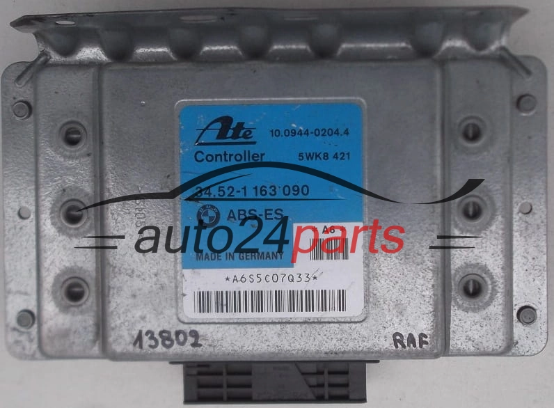 ECU CONTROLLER ABS BMW E36 ATE 10.0944-0204.4, 10094402044, 5WK8 421, 5WK8421, 34.52-1 163 090, 34521163090