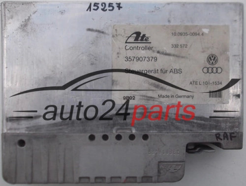 ABS STEROWNIK VOLKSWAGEN CORRADO GOLF PASSAT ATE 10.0935-0094.4, 10093500944, VDO 412.215/060/005, 412215060005, 357907379 - 