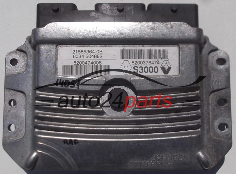CENTRALINA MOTORE RENAULT MODUS 1.6 JOHNSON CONTROLS 21585364-0B, 215853640B, 8200474008, 8200376474 