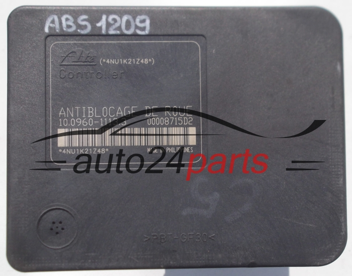 Aντλία ABS CITROEN 96 355 849 80, 9635584980, ATE 10.0206-0005.4, 10020600054, 10.0960-1113.3, 10096011133