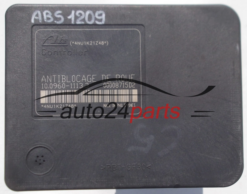Aντλία ABS CITROEN 96 355 849 80, 9635584980, ATE 10.0206-0005.4, 10020600054, 10.0960-1113.3, 10096011133
