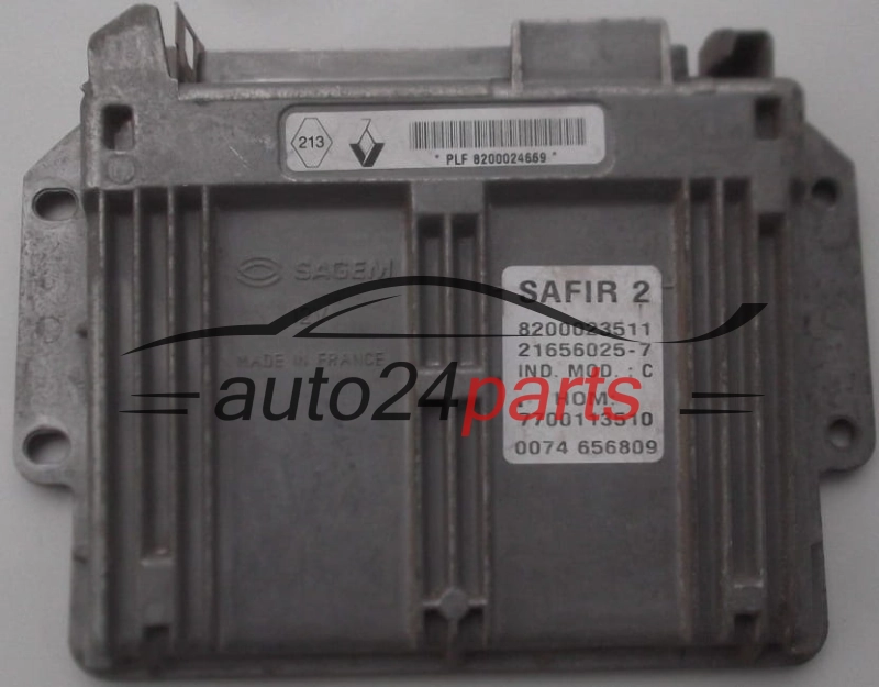 ECU CENTRALITA DE MOTOR  RENAULT TWINGO 1.2 SAGEM 21656025-7,  8200023511