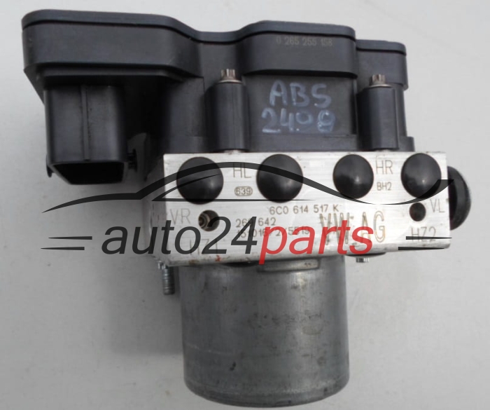 ABS PUMP VW VOLKSWAGEN SEAT 6C0 614 517 K, 6C0614517K, 0265255158, 0265956084