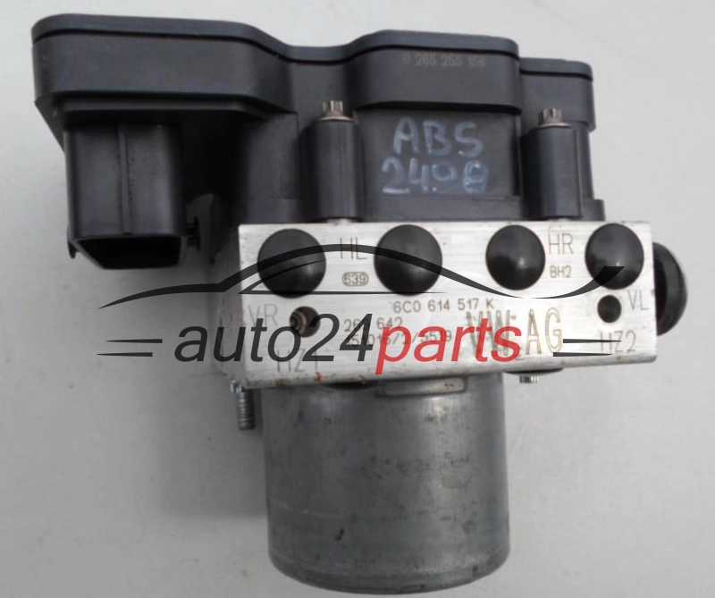 ABS PUMP VW VOLKSWAGEN SEAT 6C0 614 517 K, 6C0614517K, 0265255158, 0265956084