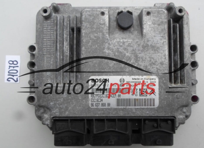 CENTRALINA MOTORE PEUGEOT EXPERT FIAT SCUDO 1.6 HDI JTD BOSCH 0281012982, 0 281 012 982, 9663786880 
