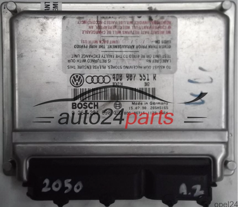 calculateur moteur pour audi a4, a6 et vw passat 2.8 v6 30v 