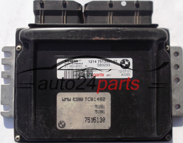 Μονάδα Ελέγχου Κινητήρα MINI ONE COOPER 1.6 SIEMENS S118012001 H, S118012001H, 1214 7513981-01, 1214751398101