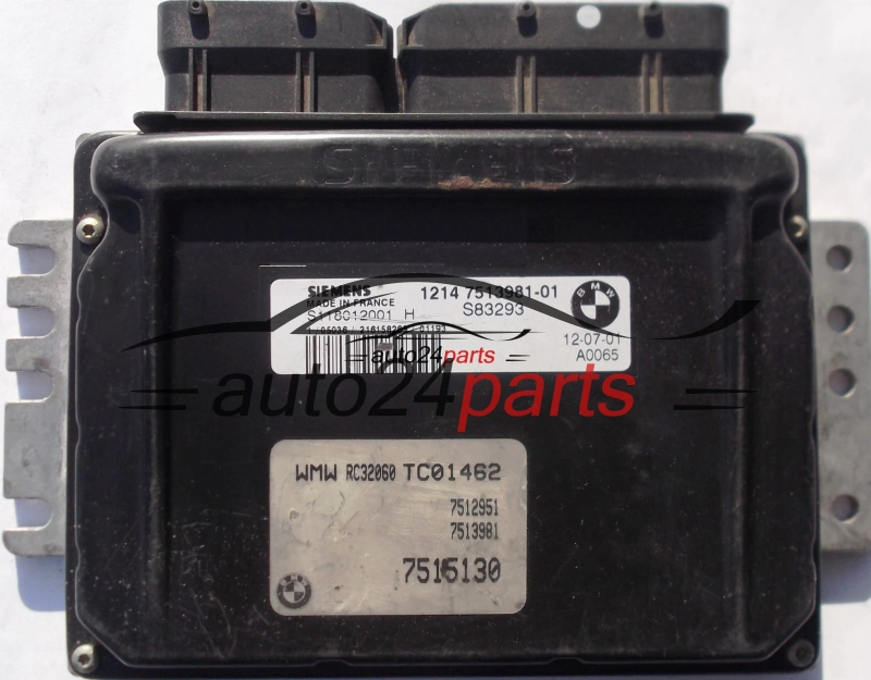 Μονάδα Ελέγχου Κινητήρα MINI ONE COOPER 1.6 SIEMENS S118012001 H, S118012001H, 1214 7513981-01, 1214751398101