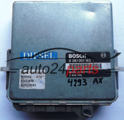 ECU ENGINE CONTROLLER BMW E34 525 2.5 TDS BOSCH 0281001163, 0 281 001 163, 2244734, 2 244 734