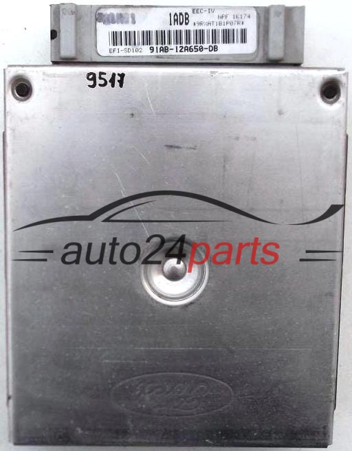 CENTRALINA MOTORE FORD ESCORT 1.6, VISTEON 91AB-12A650-DB, 91AB12A650DB, 1ADB 