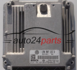 ECU CENTRALITA DE MOTOR SEAT LEON 2.0 TFSI BOSCH 0 261 S02 289, 0261S02289, 1P0 907 115 D, 1P0907115D, MED9.1 