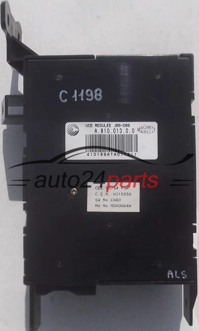 Centralina de comando do sistema confort  UCE REGULEE RENAULT ESPACE 2.2 DCI MAGNETI MARELLI A.810.013.0.0