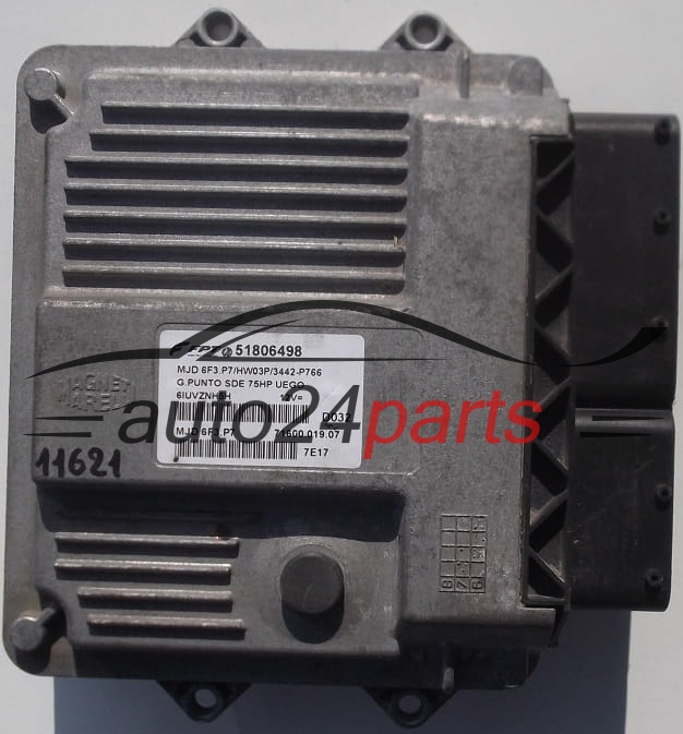 MOTORSTEUERGERÄT ECU STEUERGERAT FIAT GRANDE PUNTO 1.3 JTD MAGNETI MARELLI MJD 6F3.P7