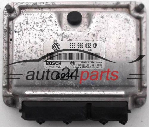 CENTRALINA DO MOTORE VW VOLKSWAGEN LUPO 1.0 AUC 030906032CP, 030 906 032 CP, BOSCH 0261207199, 0 261 207 199, BENZIN ME7.5.10 4702, 1039S01131
