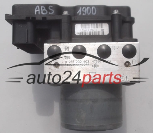 ABS HYDRAULIK-AGGREGAT MIT STEUERGERAET NISSAN NV200 1.5 TDCI BOSCH 0 265 232 403,  47660 JX50A