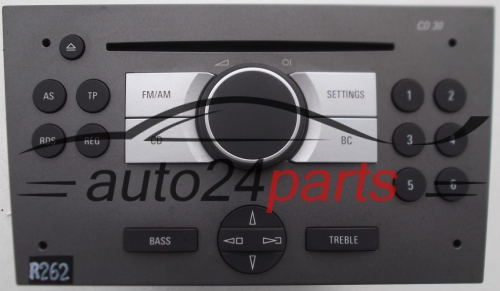 RADIO CD  OPEL VECTRA 13 190 853 BM / 13190853MB / 7 644 222 310 / 7644222310 / CD30 -  R262