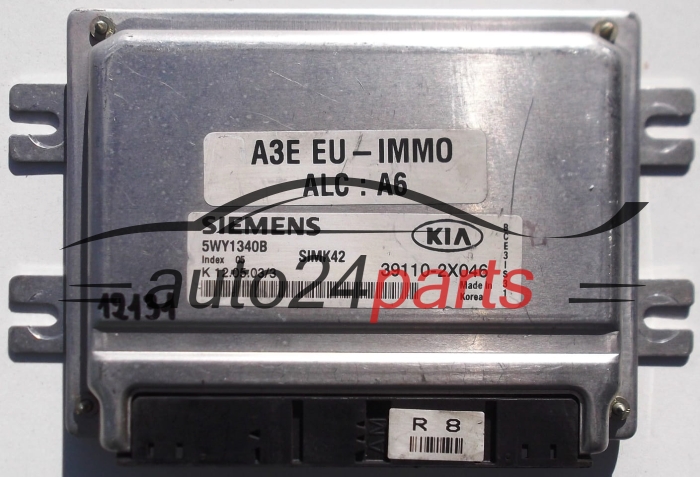 Centralita de motor KIA RIO 1.3 SIEMENS 5WY1340B SIMK42 39110-2X046 391102X046