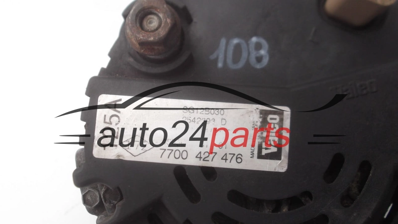 Alternatore OPEL RENAULT 2.2 2.5 DCI VALEO 2542393D,  7700427476, 125A