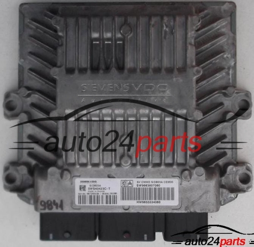 ECU CENTRALITA DE MOTOR PEUGEOT 307 2.0 HDI SWS40423C-T, SW9663607080, HW9655534080 