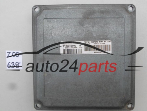 Computador caixa de velocidades automática CITROEN PEUGEOT S120216002B, HW 9640922780, SW 9652762680