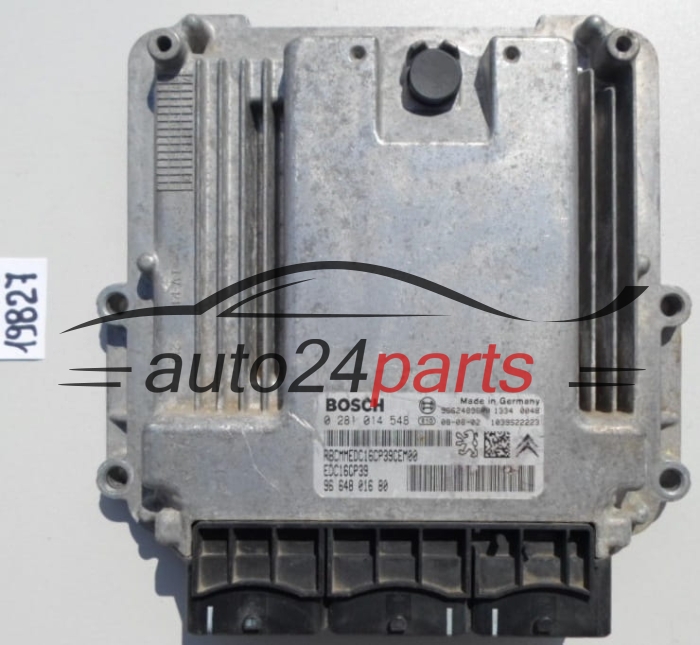 KOMPUTER STEROWNIK SILNIKA CITROEN PEUGEOT 2.2 HDI BOSCH 0 281 014 548, 96 648 016 80