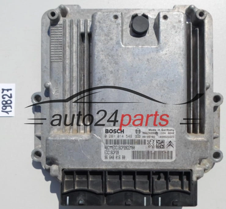 KOMPUTER STEROWNIK SILNIKA CITROEN PEUGEOT 2.2 HDI BOSCH 0 281 014 548, 96 648 016 80