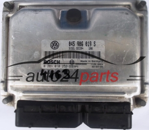 CALCULATEUR MOTEUR VW VOLKSWAGEN LUPO 1.4 TDI 045906019S, 045 906 019 S BOSCH 0281010259, 0 281 010 259 DIESEL EDC15P+ 1208