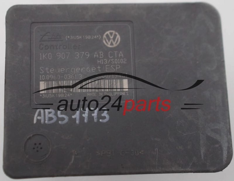 ABS POMPA AUDI VW VOLKSWAGEN 1K0 614 517 AB, 1K0614517AB, 10.0206-0224.4, 10020602244, 1K0907379AB 