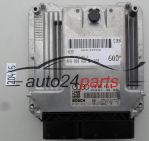 KOMPUTER STEROWNIK SILNIKA AUDI A6 3.0 TDI BOSCH 0 281 013 173, 0281013173, 4F0 907 401 B, 4F0907401B, 4F0 910 402 N, 4F0910402N, EDC16CP 