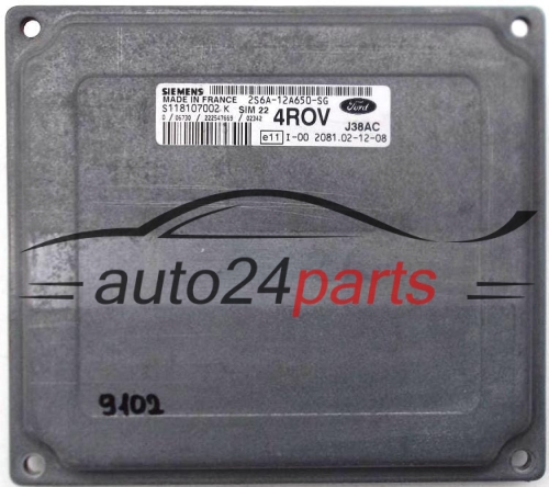 CENTRALINA DO MOTORE FORD FIESTA 1.4 SIEMENS S118107002 K