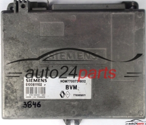 ECU CENTRALITA DE MOTOR RENAULT 19 1.7 SIEMENS S100811102 F, S100811102 D, S100811102 C, HOM7700731802