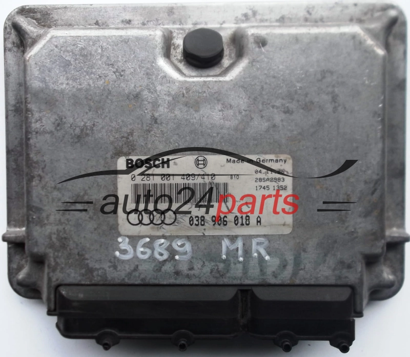 ECU CENTRALITA DE MOTOR AUDI A3 1.9 TDI 038906018A, 038 906 018 A, BOSCH 0281001409/410, 0 281 001 409, 0 281 001 410, 28SA2983